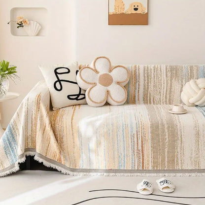 Elegant Stripe Protectant for Your Couch