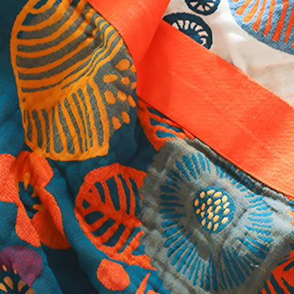 Breezy Floral Cotton Quilt for Summer Comfort