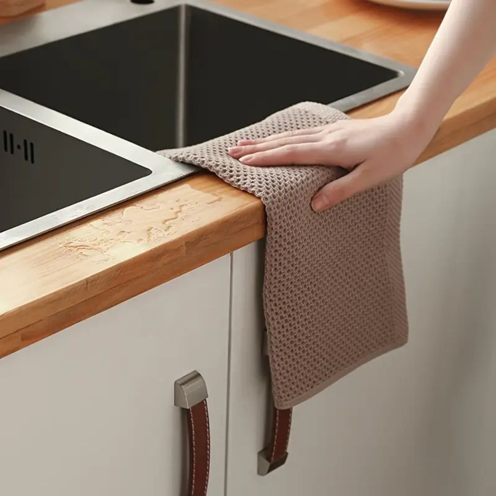 Ultra-Absorbent Cotton Kitchen Towels for Effortless Cleanup