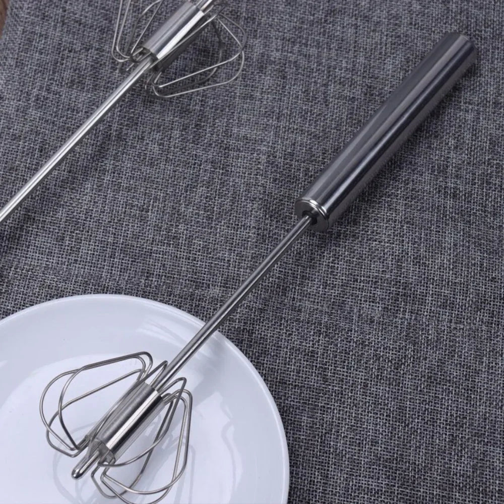 Semi-Automatic Twist Egg Whisk for Easy Mixing
