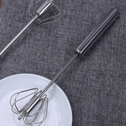 Semi-Automatic Twist Egg Whisk for Easy Mixing