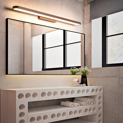 Slim Linear Profile LED Vanity Light for Bathroom - Ring-Shaped Design