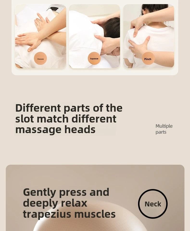 Heat-Enhanced Massage Cushion – Full Body Vibration for Office & Car