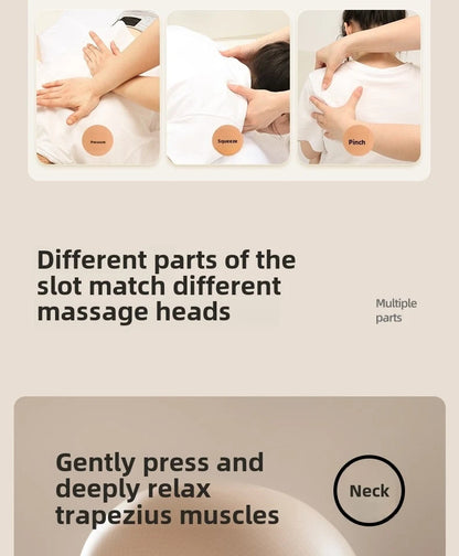 Heat-Enhanced Massage Cushion – Full Body Vibration for Office & Car