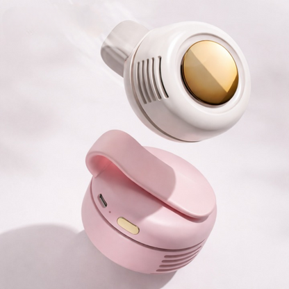 Compact 360° Clip Fan – Whisper-Quiet and Travel-Friendly