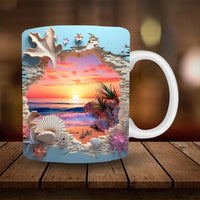 Beach Landscape at Sunset