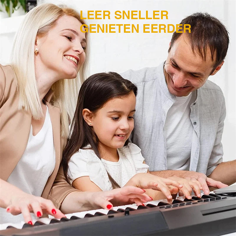 Removable Music Note Labels for Piano Keyboards