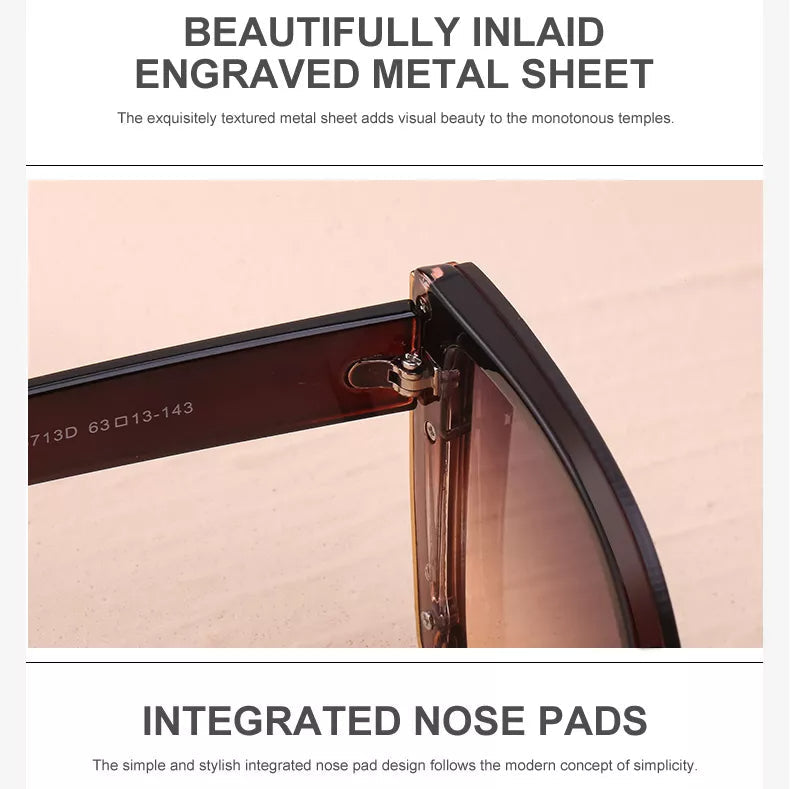 Trendy Square Sunglasses in Retro Style