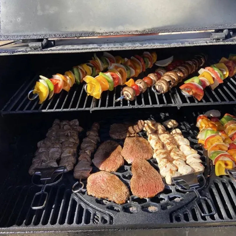 Triple Prong BBQ Skewers for Effortless Grilling