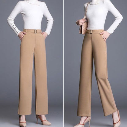 SlimFit Luxe | Effortless Elegance Wide-Leg Trousers
