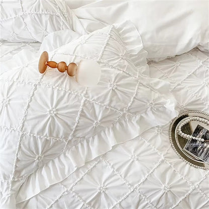 Charming Cotton Ruffled Bedding Collection | 4-Piece Set