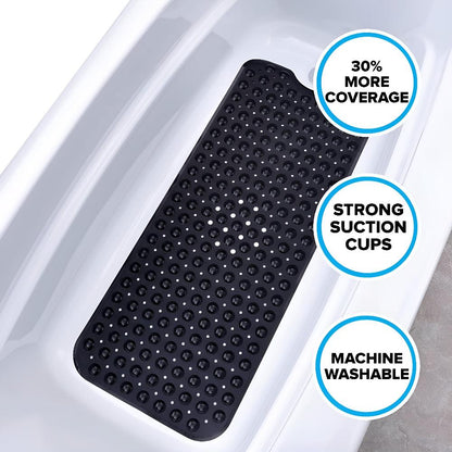 Secure Step Bath Mat | Slip-Resistant with Foot Care Feature