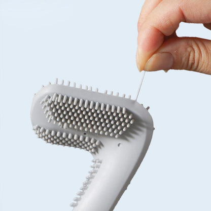 Sleek Silicone Toilet Brush with Innovative Triangular Head