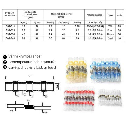 Durable Waterproof Wire Connectors for Easy Repairs