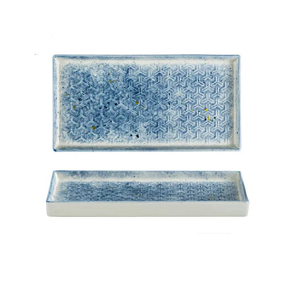 Elegant 9.5-Inch Ceramic Rectangular Serving Plate