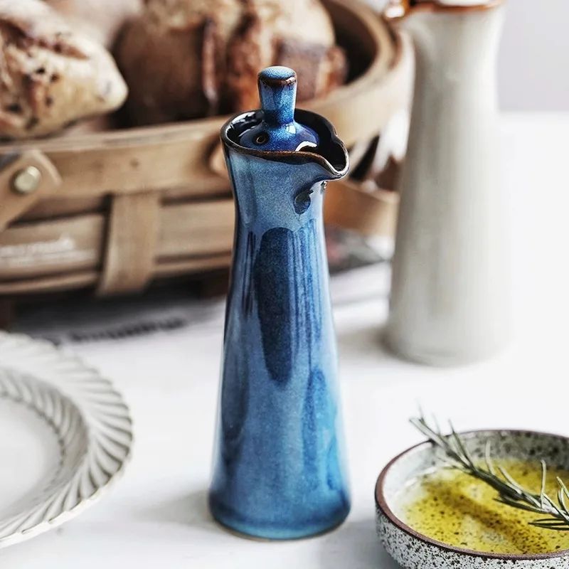 Kitchen Ceramic Bottle with Spill-Resistant Design
