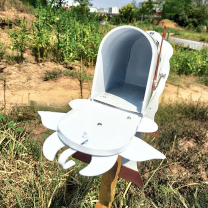 Farmhouse-Style Mailbox | Weather-Resistant Metal | 20x20x10 cm