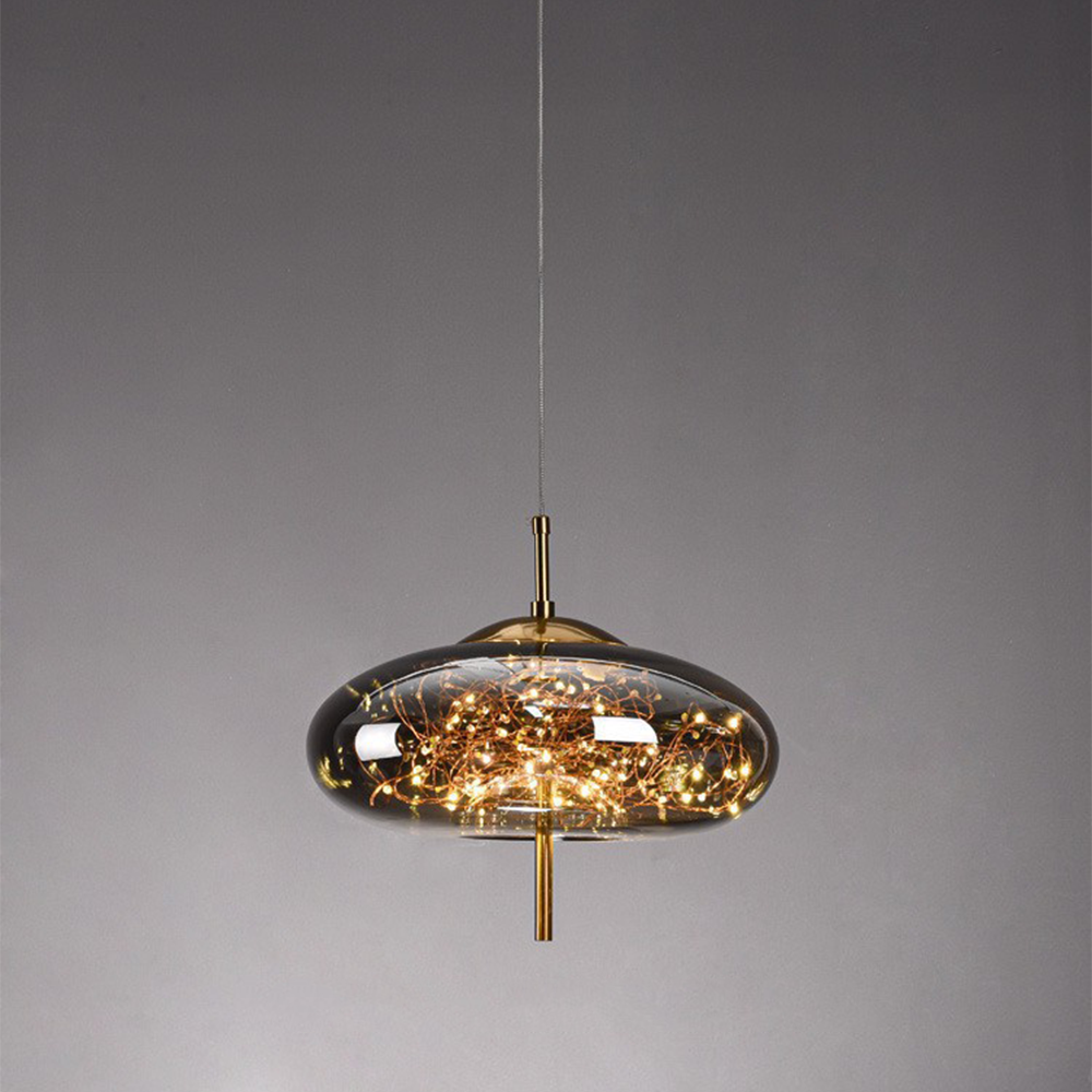 Adjustable Ceiling Pendant Light with Decorative LED Design