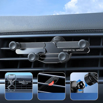 Sleek Car Phone Mount with 360-Degree Rotation