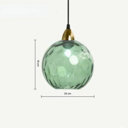 Glass Sphere Hanging Light - LumiSphere Design