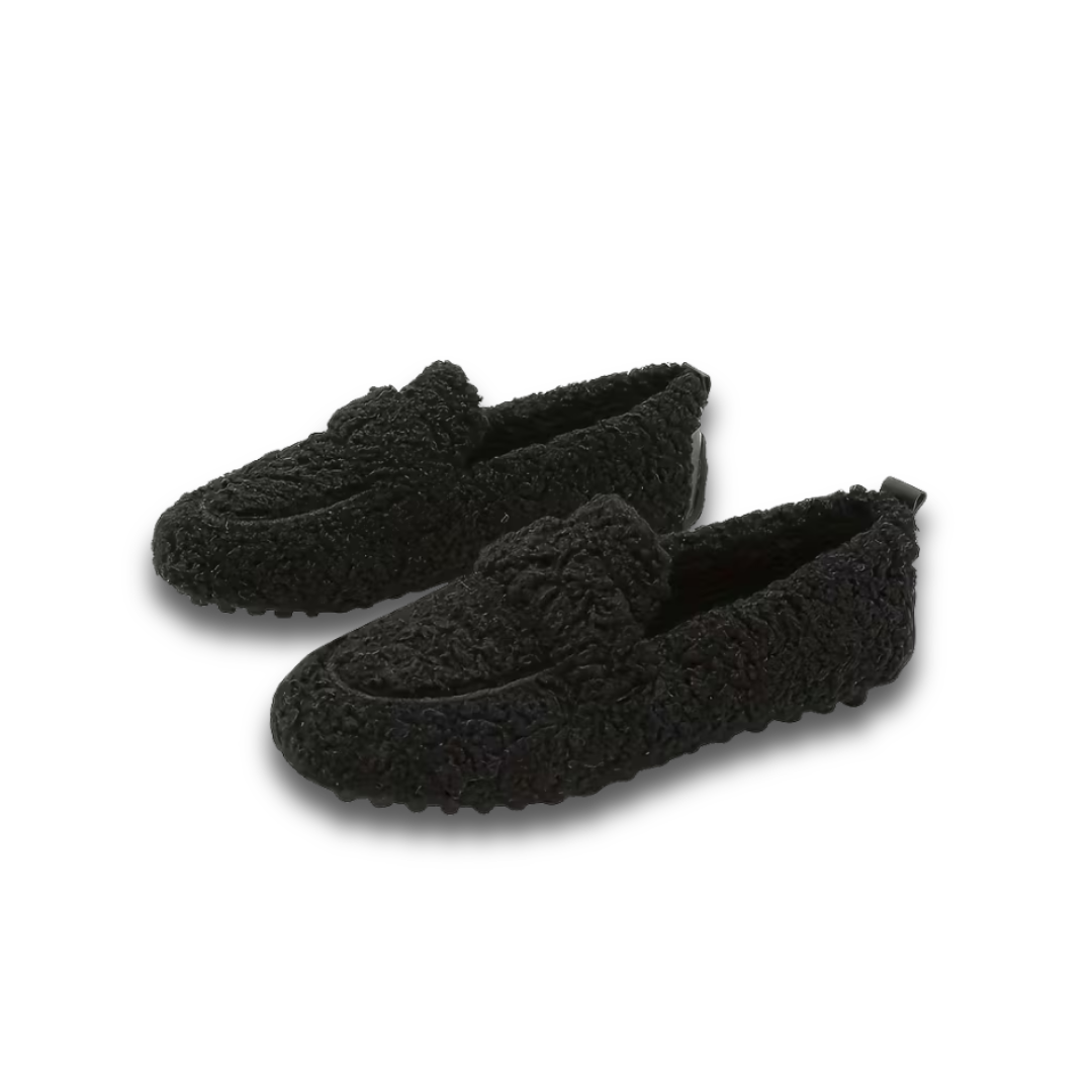 Cozy Plush-Lined Slippers with Memory Foam Comfort