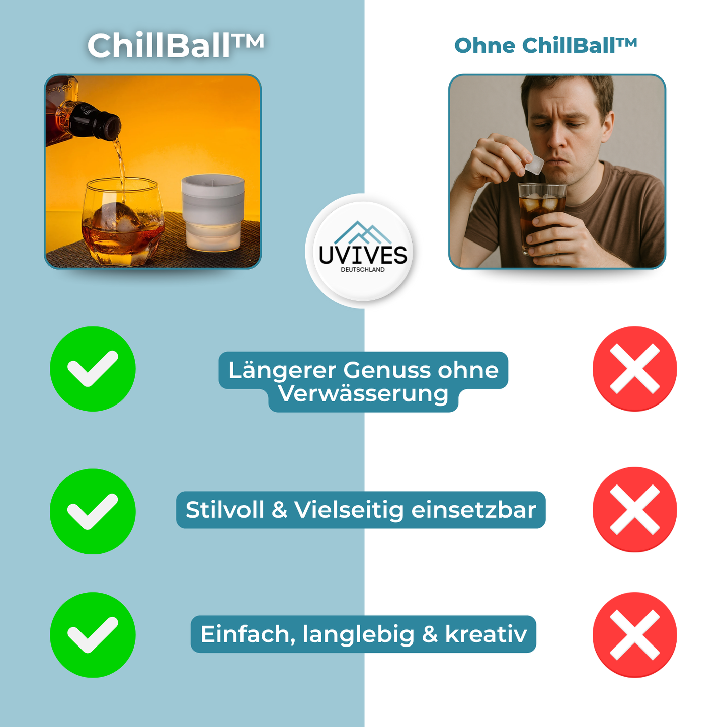 Buy 2, Get 1 Free | ChillBall – Stylish Ice Balls for Summer Drinks