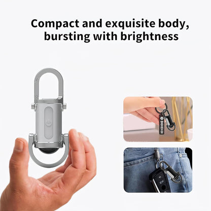 Pocket-Size Rechargeable Keychain Light with USB-C