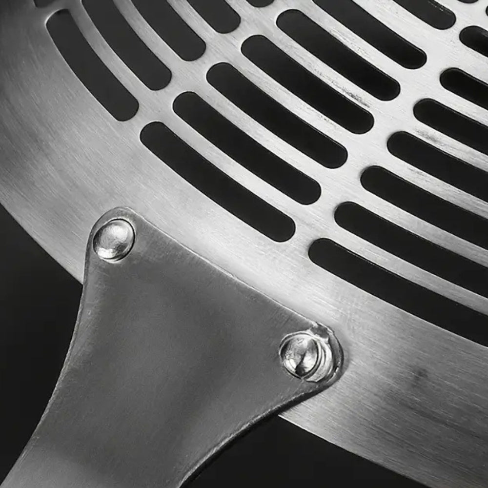 Wooden Handle Ladle with Stainless Steel Strainer