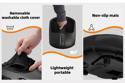 Heat and Air Compression Foot Massager with Remote, LCD Display & Adjustable Intensity