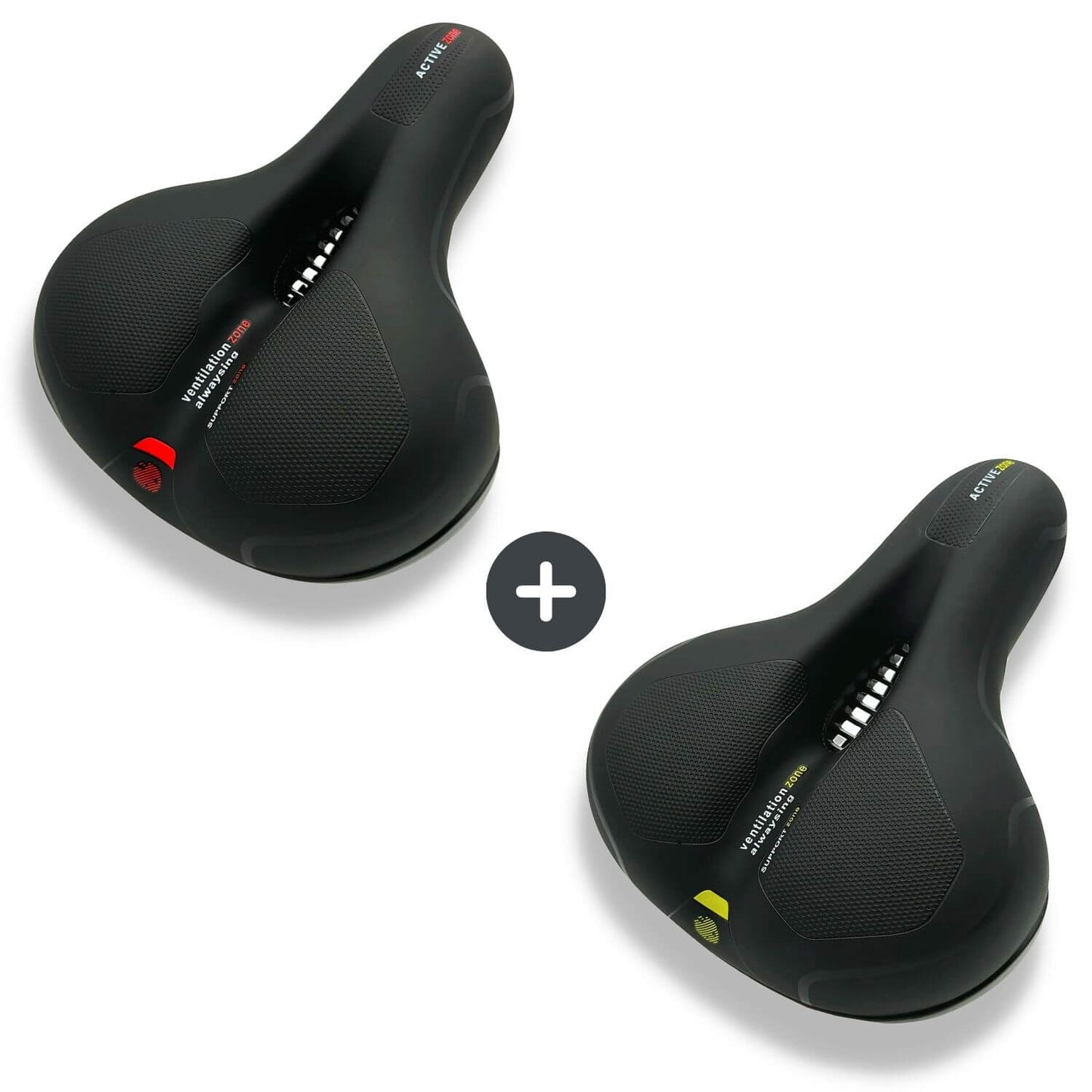 CloudComfort Pro Bike Seat | Pressure-Relieving Memory Foam | Black
