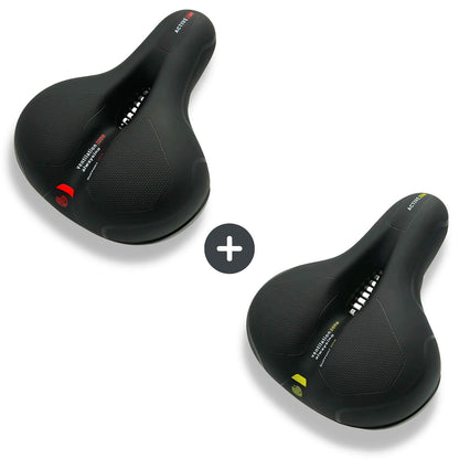 CloudComfort Pro Bike Seat | Pressure-Relieving Memory Foam | Black
