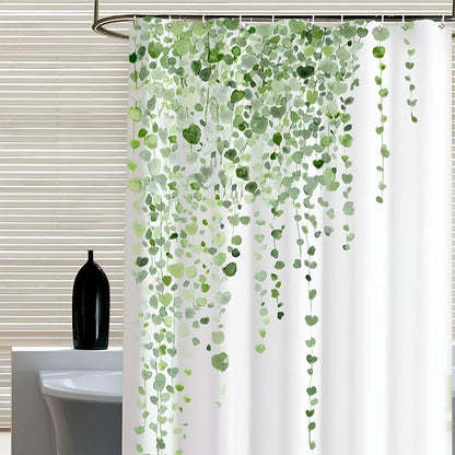 Tranquil Greenery Shower Curtain for a Serene Space