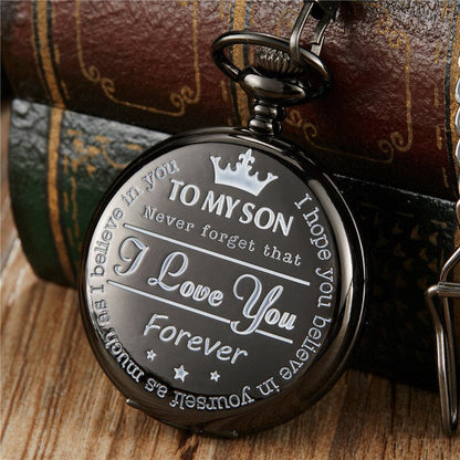 Elegant Engraved Pocket Watch for Him
