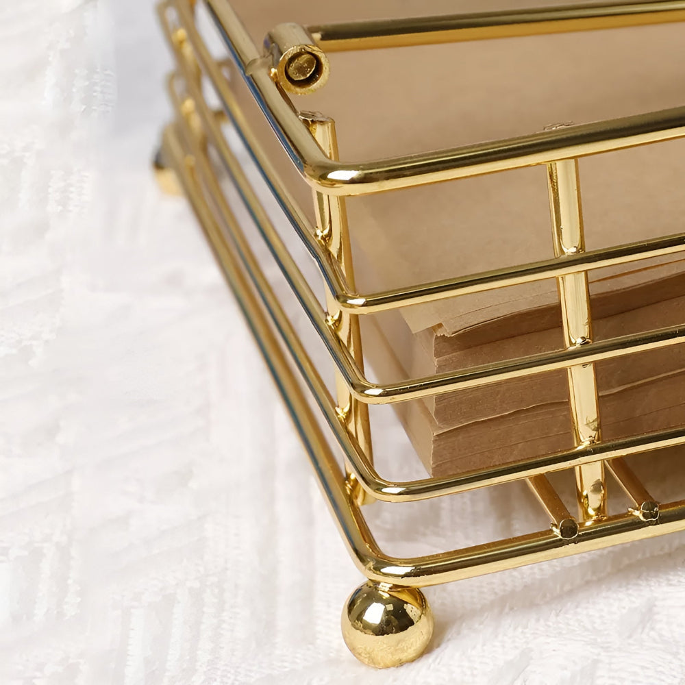 Chic Iron Napkin Organizer for Stylish Dining