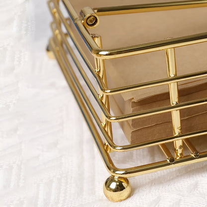 Chic Iron Napkin Organizer for Stylish Dining