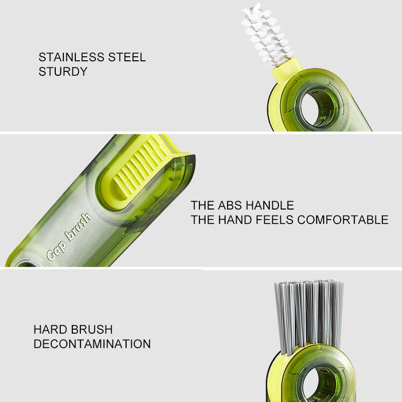 Multifunctional 3-Tool Cleaning Brush Set
