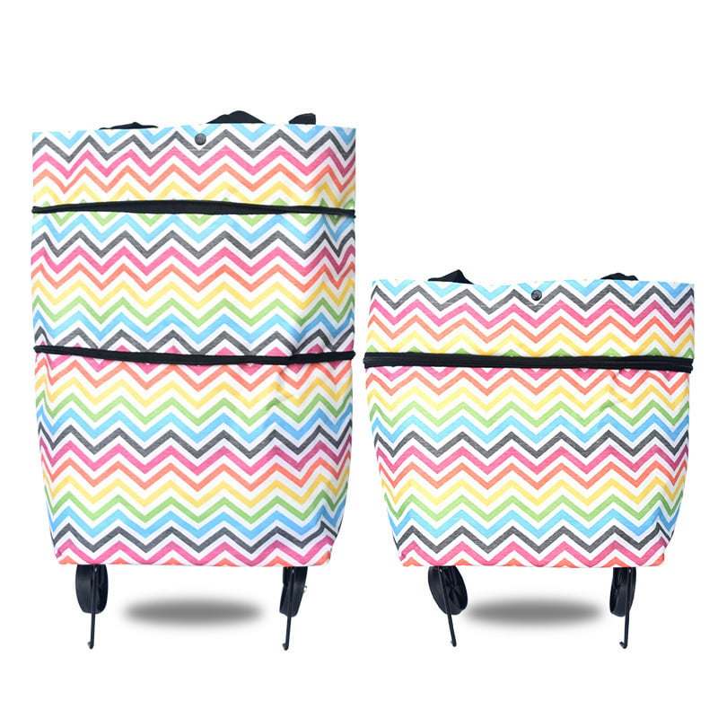Versatile Rolling Grocery Bag | Expandable & Easy to Store