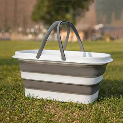 Foldable Multi-Purpose Basket – Ideal for Camping, BBQ, and Home Use
