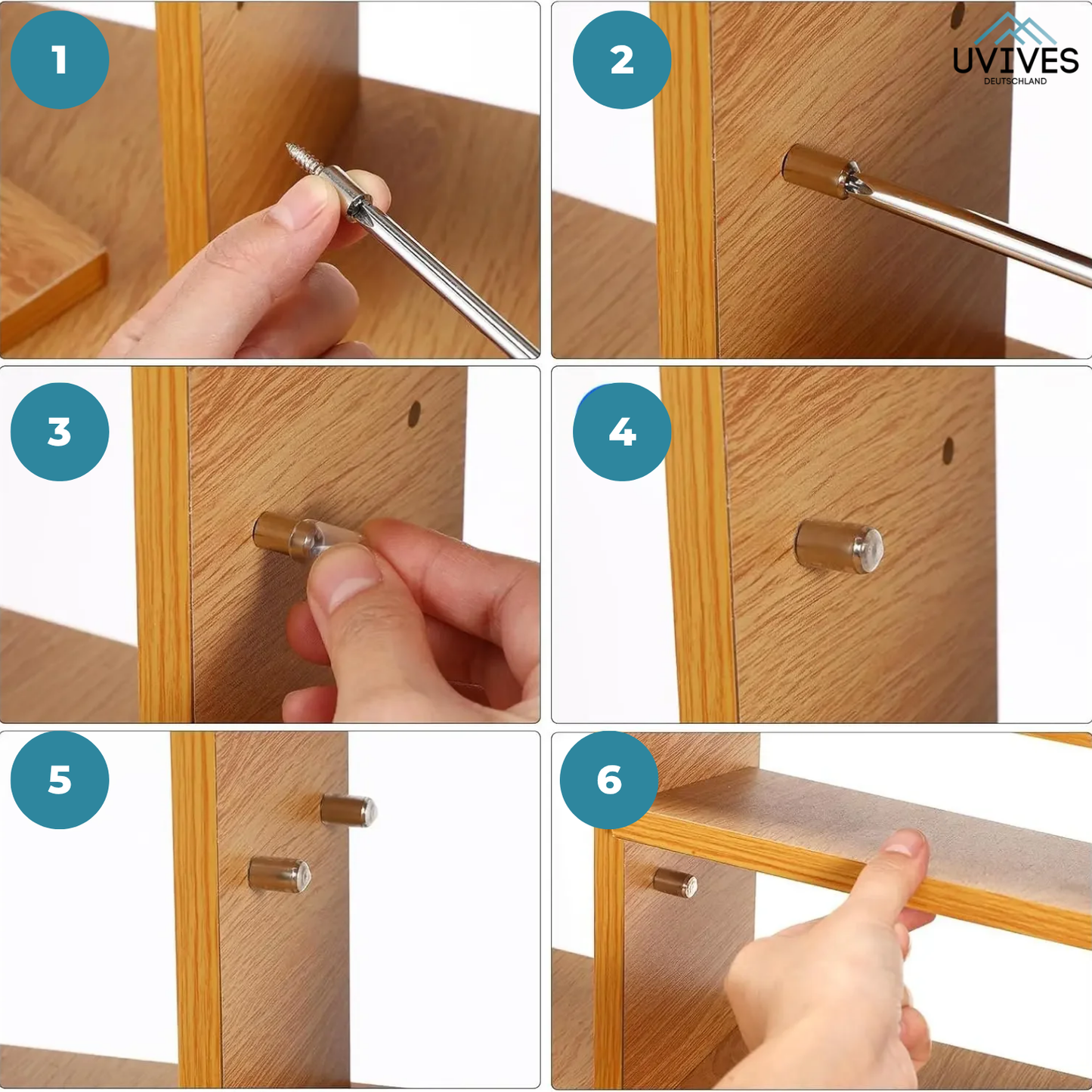 25+25 FREE | Shelf Brackets – Durable No-Drill Shelf Support