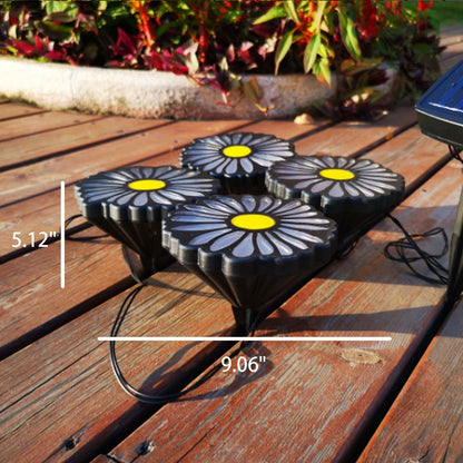 Outdoor Garden Solar String Lights - Bright Daisy Design