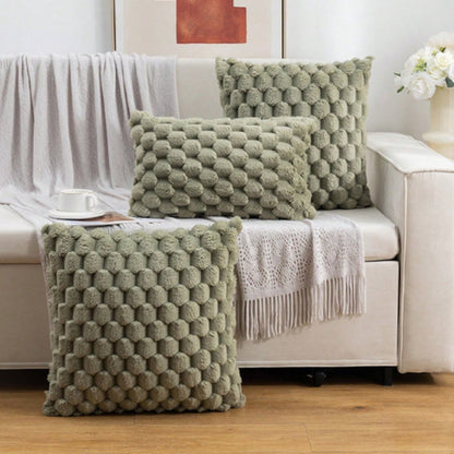 Velvet Plush Cushion Cover – Soft Cover for Sofa or Bed