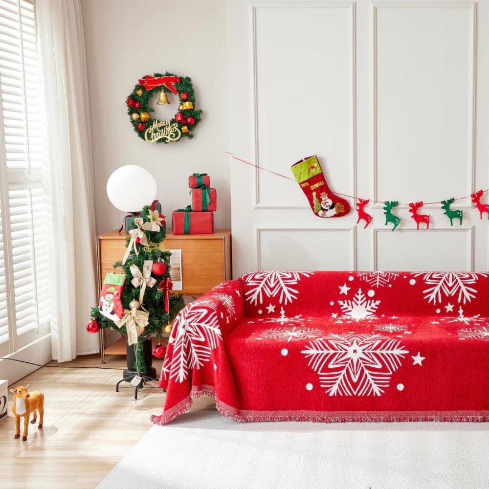Festive Flurry Sofa Protector