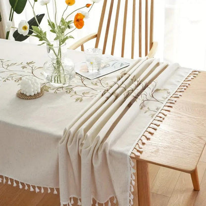 Charming Floral Fringe Table Cover for Every Occasion