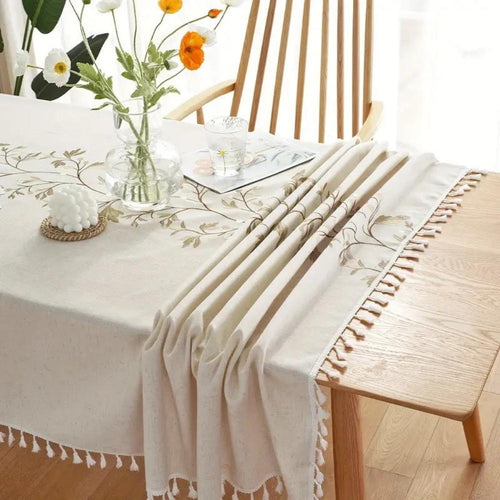 Charming Floral Fringe Table Cover for Every Occasion