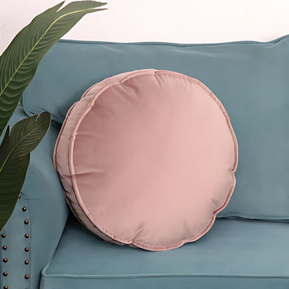 Elegant Plush Circular Pillow for Home Décor