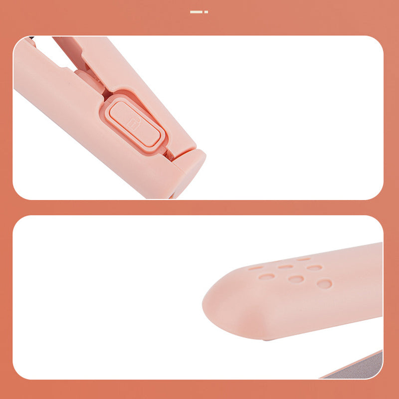 Mini 2-in-1 Ceramic Coated Curling and Straightening Iron