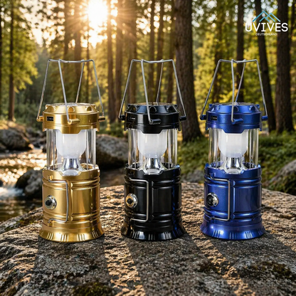 Double Solar Lamp & Flashlight for Endless Outdoor Illumination