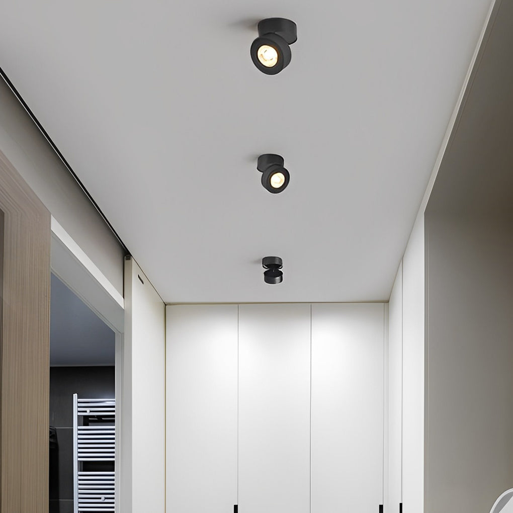 Round LED Spotlight with Adjustable Design