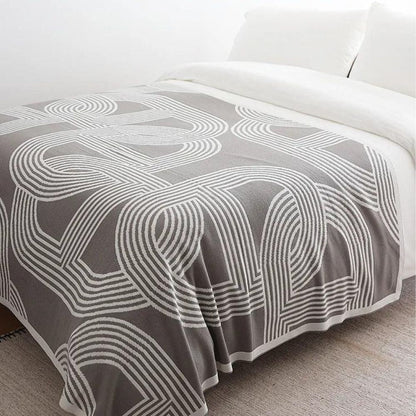 Cozy Haven Reversible Knit Throw Blanket