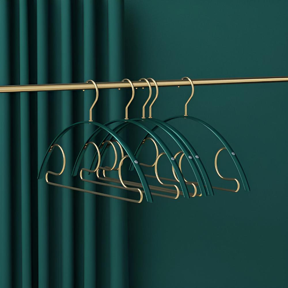 Elegant Aluminum Wardrobe Hangers | Set of 5